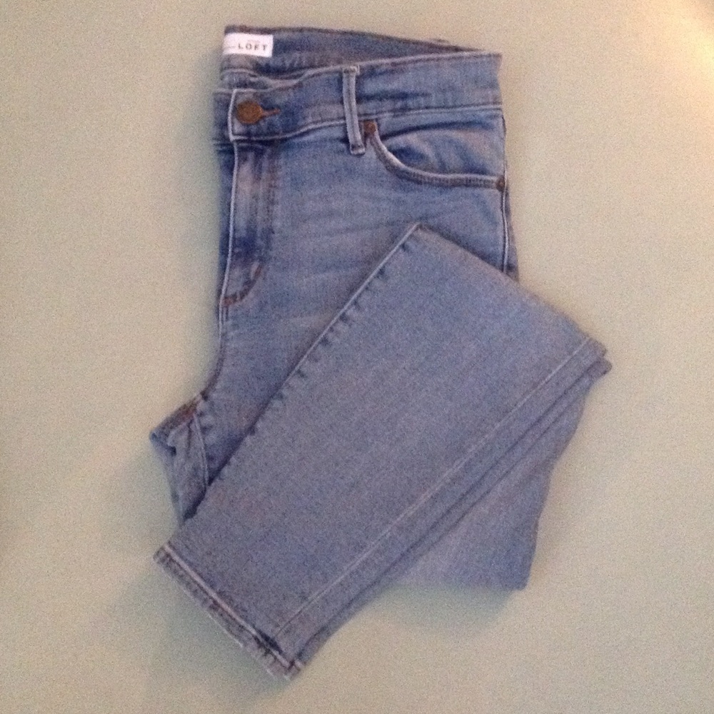 Ann Taylor Loft jean leggings size 8
